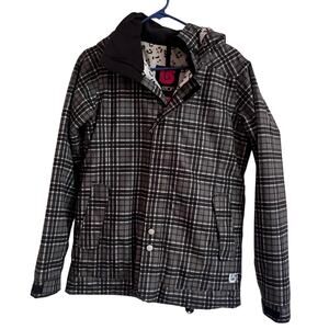 BURTON Girl's Dry Ride Insulated Hooded Snowboarding Ski Jacket Coat Size XL